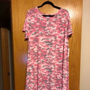 Pink camo swing dress